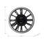 Horloges, horloge murale ronde 16 po, argent, noir, transitionnel