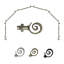Tringle à rideaux simple réglable 28 "à 48" 0,81 "à baie vitrée-57283241-121430076