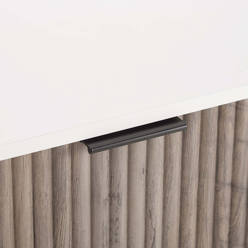 Table de chevet avec tiroir rustique gris et blanc - Meubles de chambre à coucher | Idée de cadeau