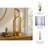 Decorative Sculptural Metal Candle Holder for Tabletop Accent - Modern Pillar Candlestick Holder for Entryway or Console Decor-501460910-501460904
