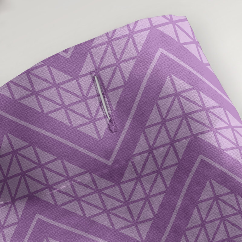 Chevron Shower Curtain, Light Violet