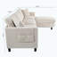 Canapé modulaire de 107,87 po avec 1 repose-pieds, coussin de siège et dossier amovible-715281942