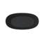 Baignoire de trempage à surface solide noire matte de 65 po, baignoire autoportante profonde