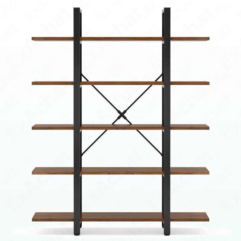 Bibliothèque à 5 niveaux, étagère de rangement ouverte