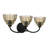 Whitecap 3-Light Mottled Cocoa Vanity Light