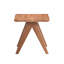 Table de bout décontractée à finition naturelle de style Mid-Century 1pc-1583358464