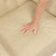 Fauteuil à oreilles classique rembourré beige-855752161