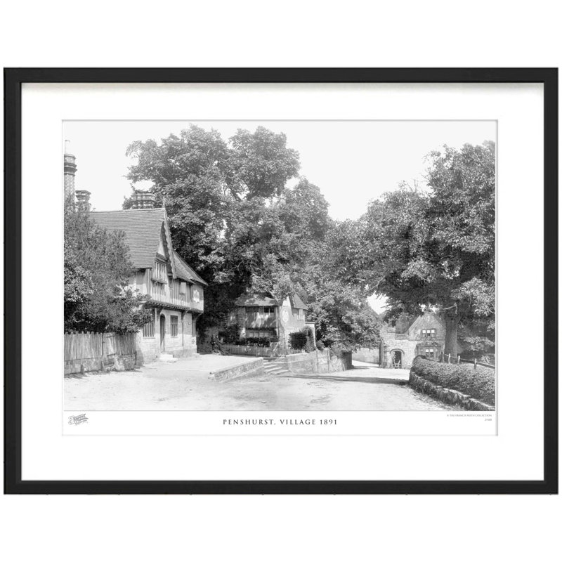 Penshurst, Village 1891 by Francis Frith - Single Picture Frame Print, 60cm H x 80cm W x 2.3cm D