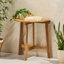 Table bistro pliante d'extérieur en bois d'acacia