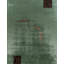 Tapis vert antique de style vert Art déco