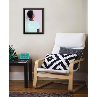 Joy Seeker - Art mural encadré «Look For The Good» pour le salon, la maison par Kamdon Kreations