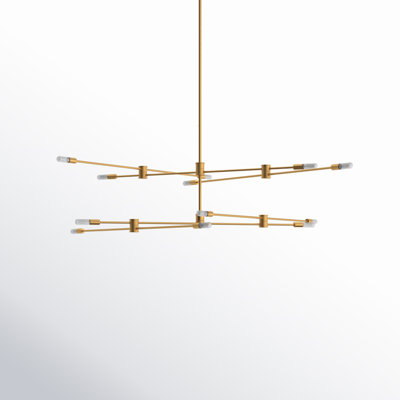 Jordy 12 - Light Sputnik Modern Linear Chandelier
