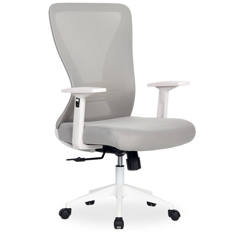 Mesh Task Chair, Gray, White