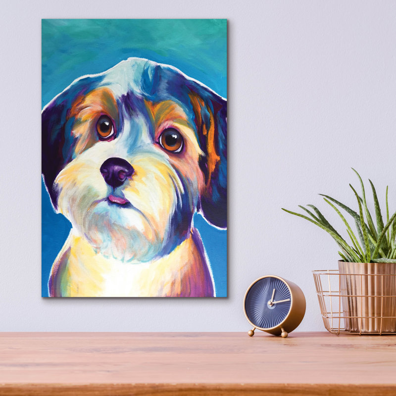 «Yorkipoo - Zoe» par Dawg Painter, H 16 po x l 12 po x P 0,13 po