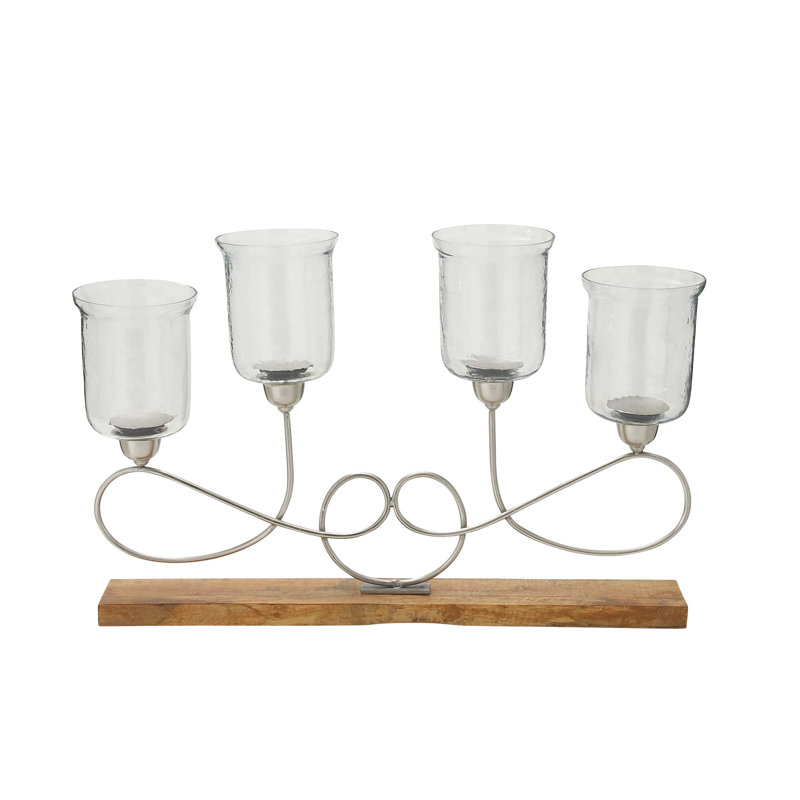 14.96'' H Iron Tabletop Candelabra