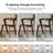 Rozella 5-Piece Solid Wood Extendable Dining Table Set With Side Chairs-546954688
