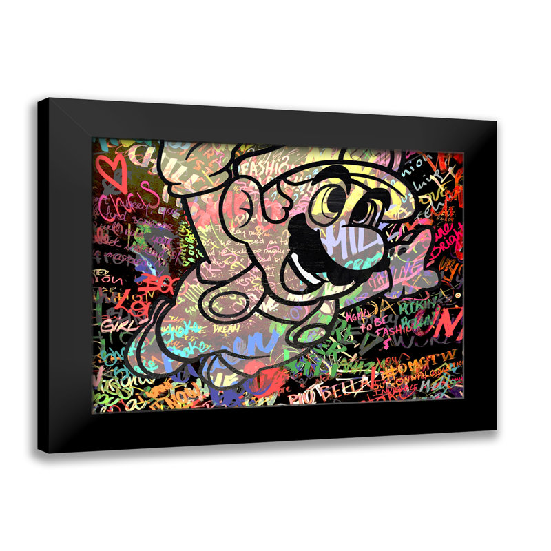 Super Mario Pop, giclée sur papier avec cadre noir horizontal, H 26 po x l 32 po x P 2 po