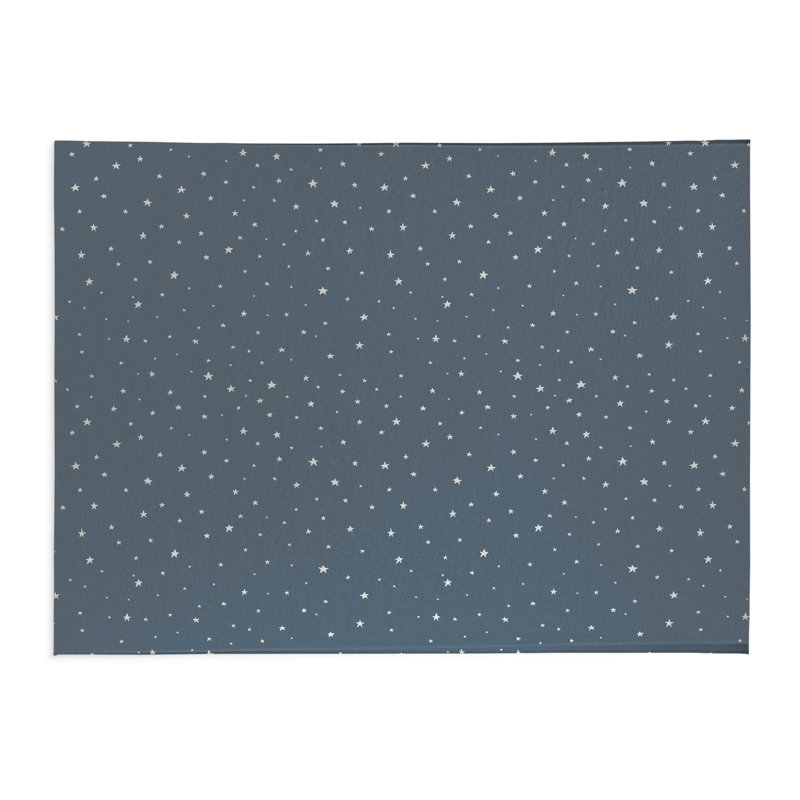 Tapis de cuisine antidérapant Vast Sky, Bleu, Rectangle 5 pi x 7 pi