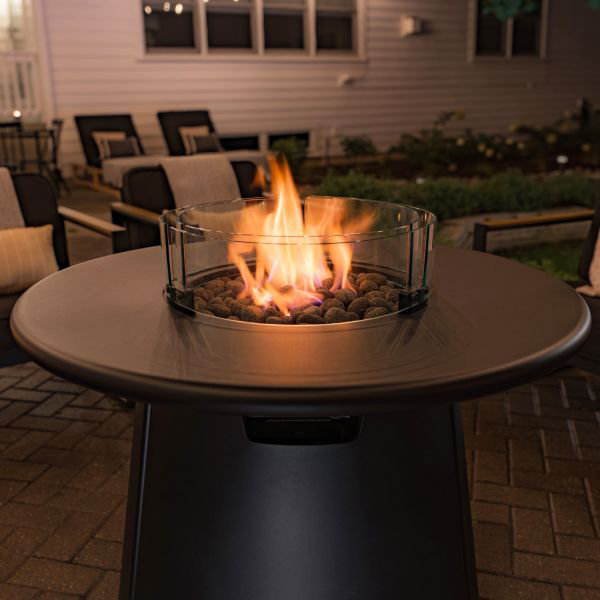 Clear Tempered Glass Wind Guard for Propane Fire Pit