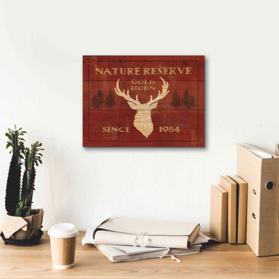 «Lodge Signs IX» par James Wiens, art mural sur toile