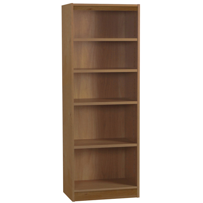 Brendaliz 182cm H x 60cm W Standard Bookcase, English Oak