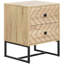 Raul 48cm W Steel Bedside Table