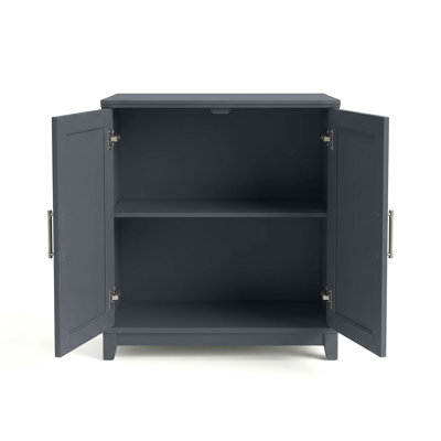 Martha Stewart Bedford Wooden 2-Door Cabinet with Soft-Close Doors with Premium Hardware