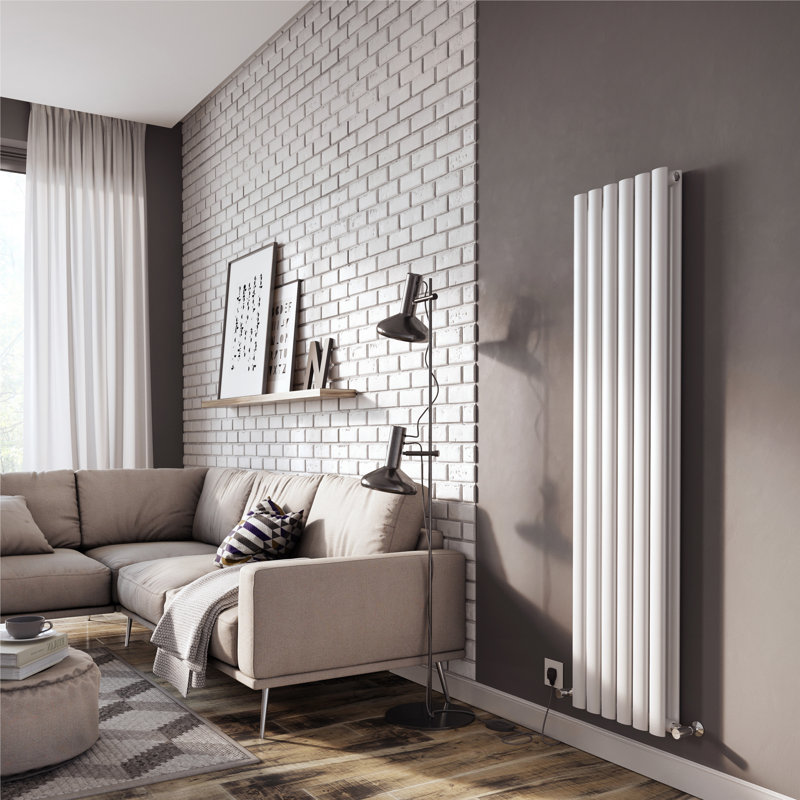 Vertical Flat Panel Radiators, White, 1500mm H x 350mm W