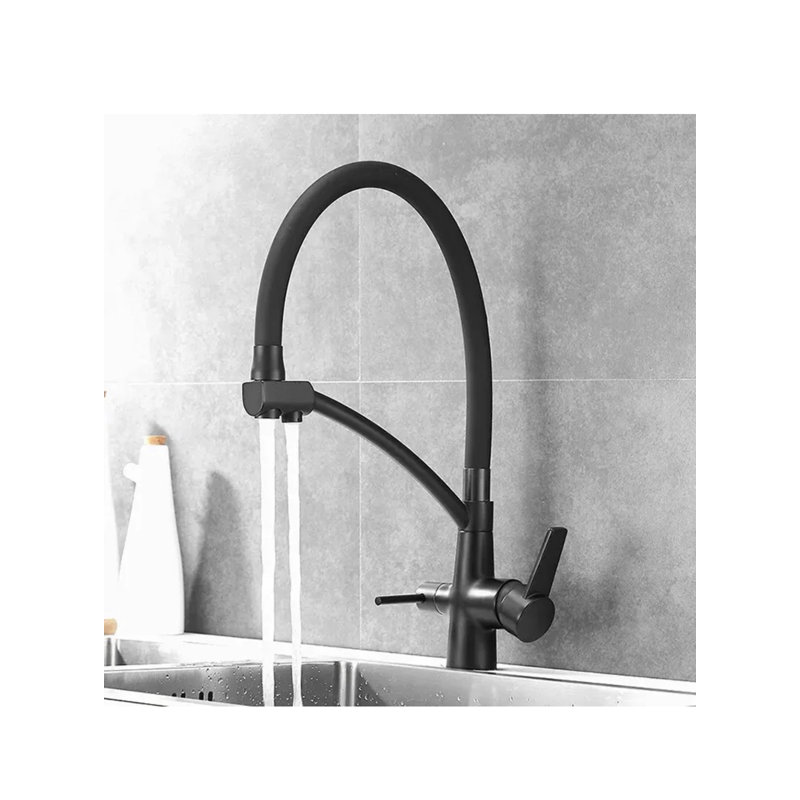 AvaMalis Pull Out Touch Kitchen Faucet, Black
