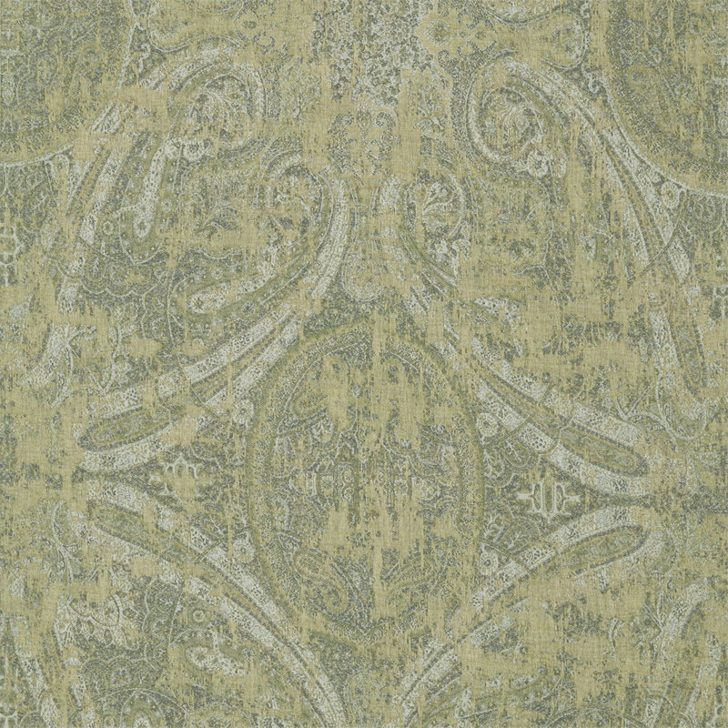 Elswick Paisley Fabric, Moss