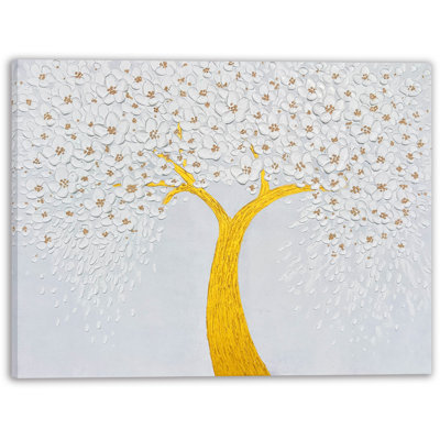 «Golden Blooming Tree of Life», impression sur toile tendue