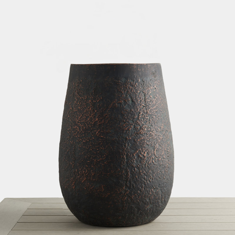 Weathered Concrete Tall Planter