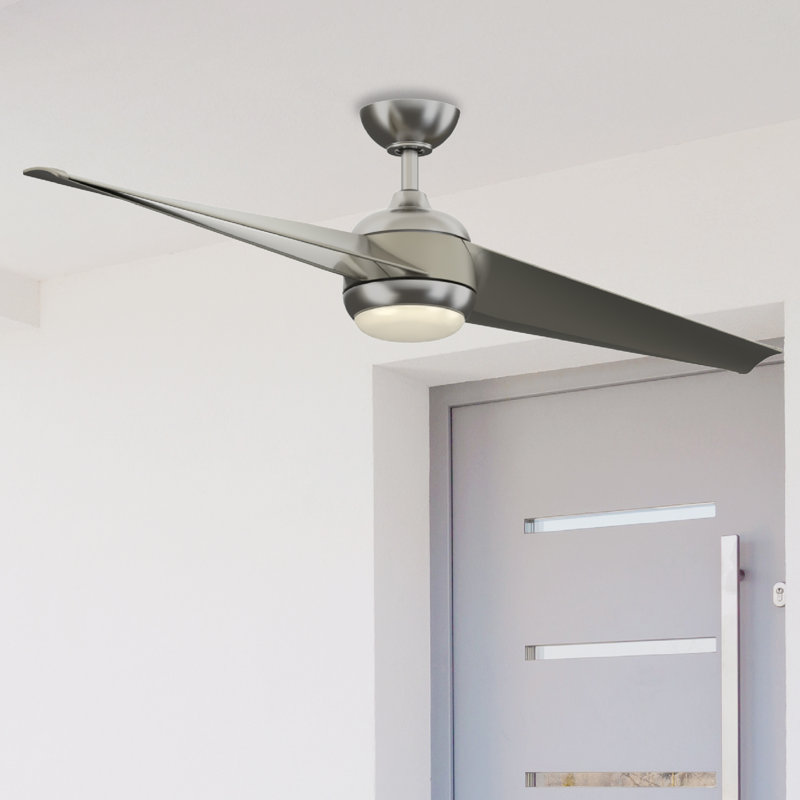 Annasophia 60'' Ceiling Fan with LED Lights, Gray