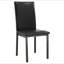 Chaise d'appoint rembourrée noire et grise (ensemble de 2)