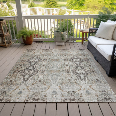Machine Washable Indoor/Outdoor Cicel ACN1222 Rug