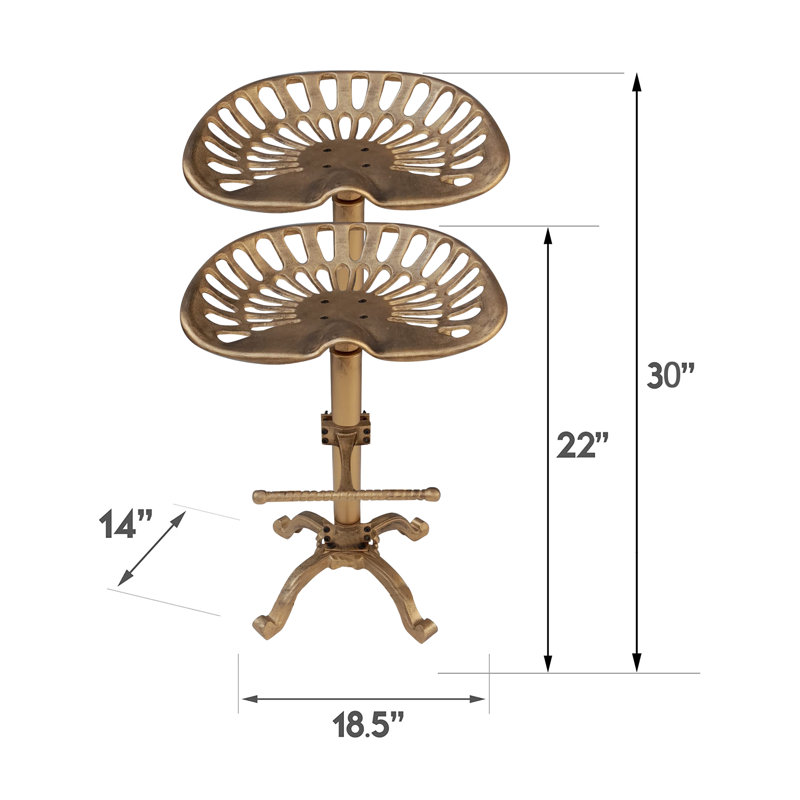 Tabouret Sublette, Or antique