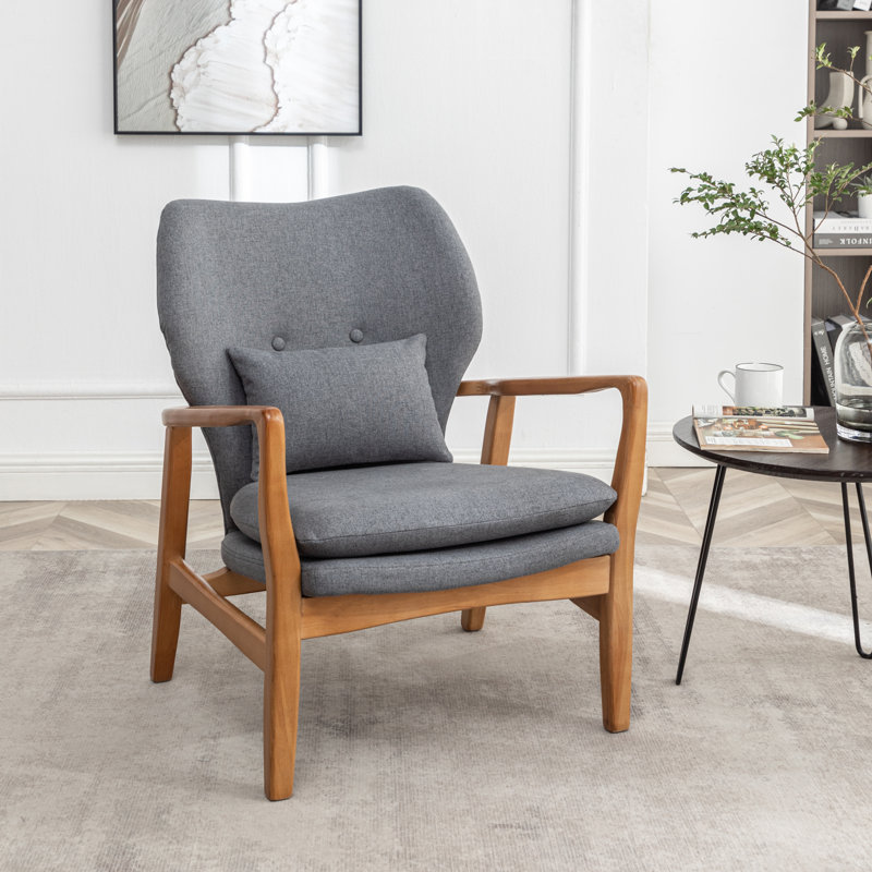 Fauteuil Kornelijus, Mélange de lin gris