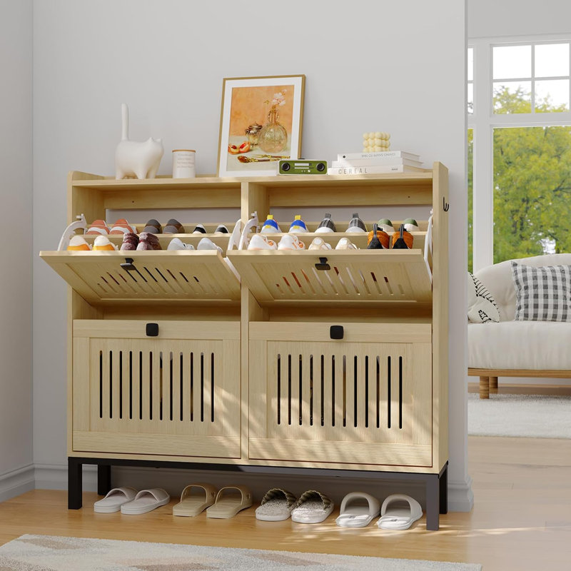 Rangement à chaussures 4 tiroirs Modern, Beige