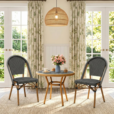 Ensemble de 2 chaises bistro PURPLE LEAF