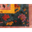 Tapis antique chinois - art déco mauve floral des années 1920