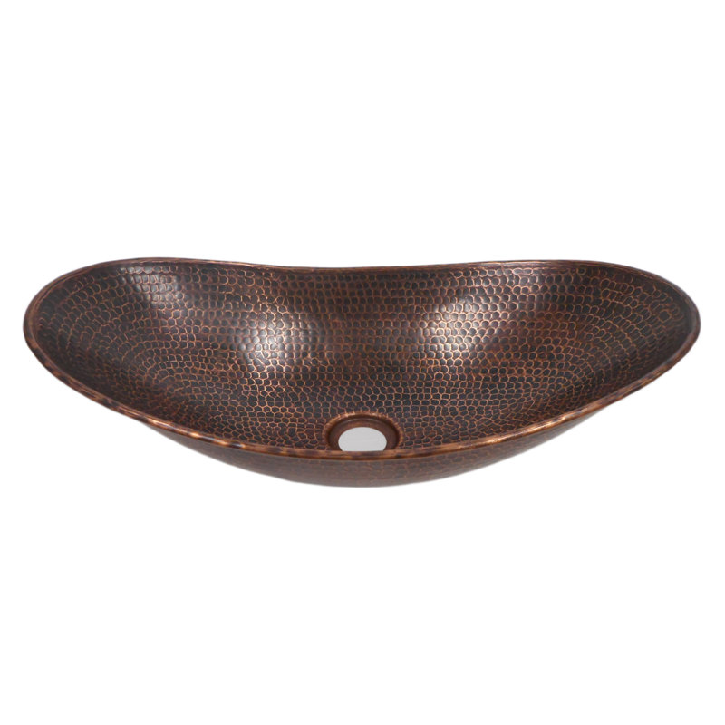 18" Brushed Copper Vessel Bath Sink Accessories Included