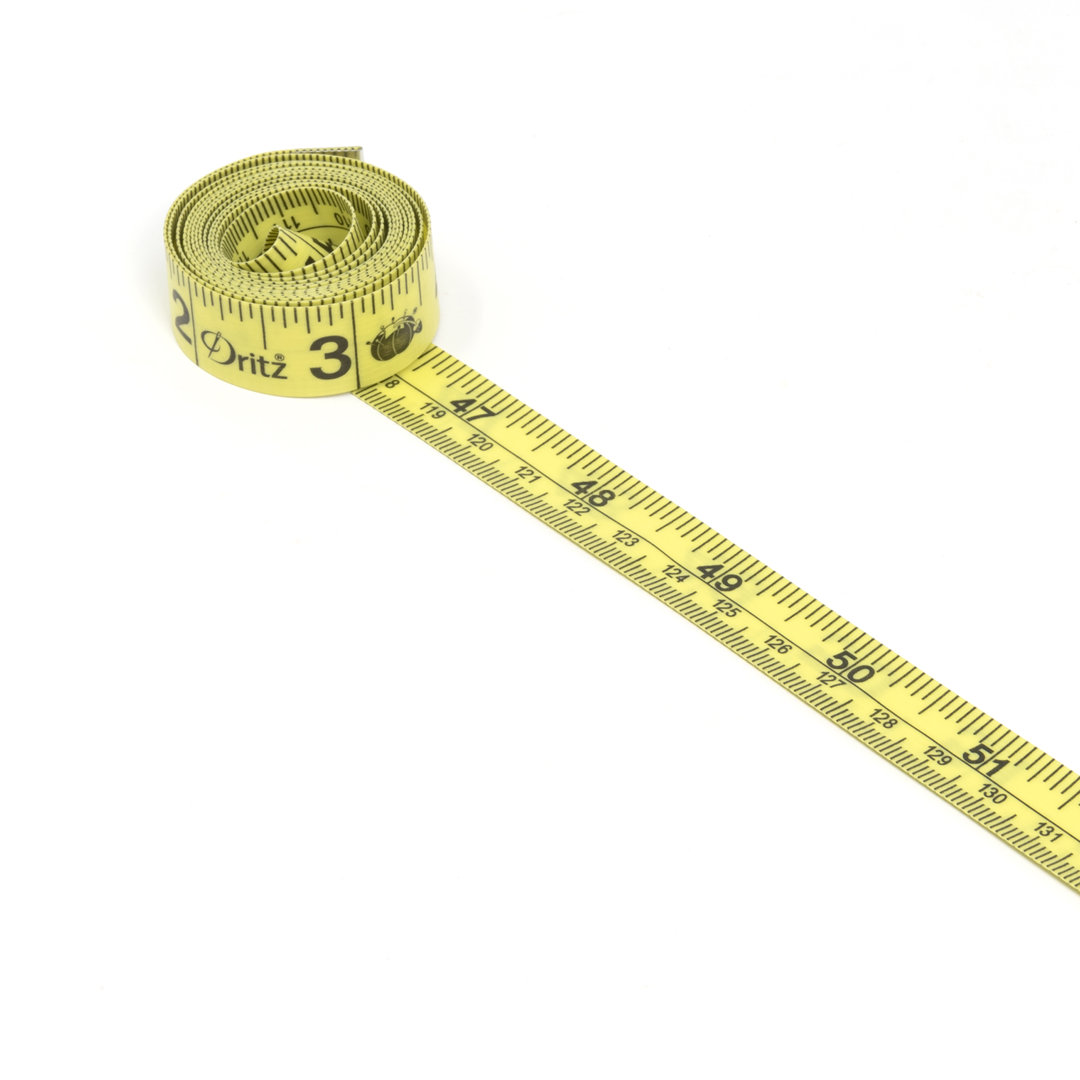 Dritz 60" Tape Measures, 12 Count, Yellow (Set of 12) Dritz