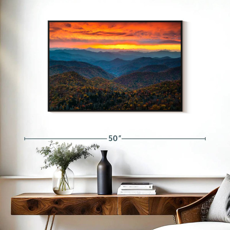 Alvord Blue Ridge Parkway Fall, 25" H x 37" W