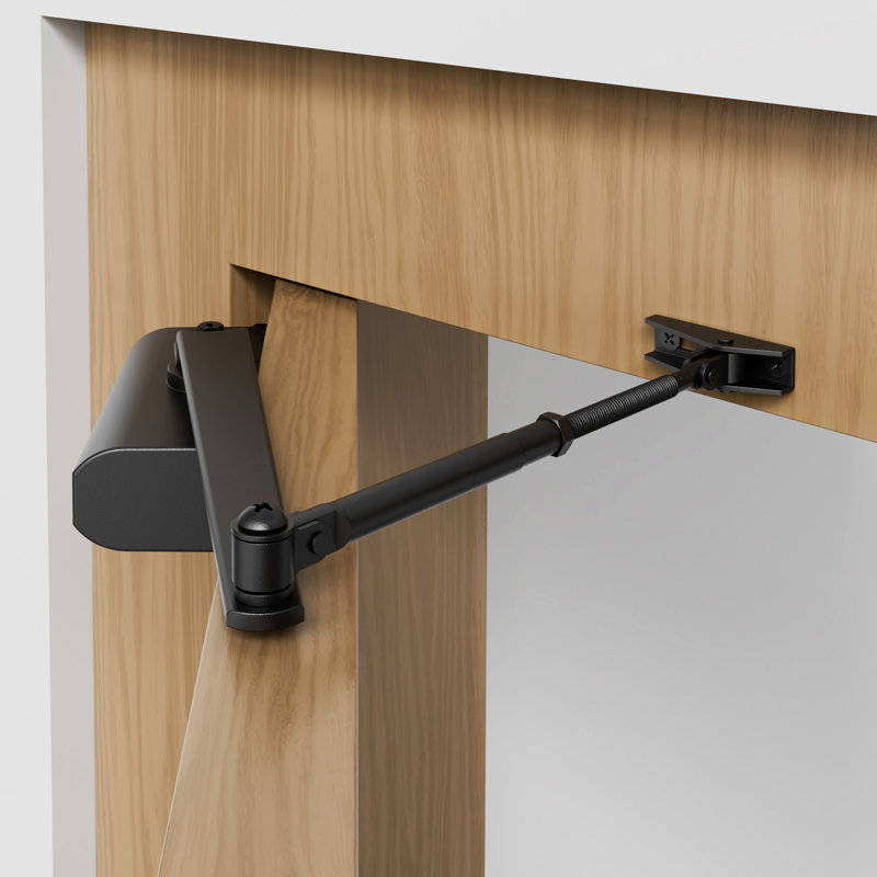 Ferme-porte VEVOR, ferme-porte automatique à usage commercial ou résidentiel pour poids de porte, taille ajustable, Noir