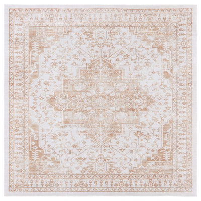 Arizona Manor Machine Washable Non-Slip Area Rug In Beige & Gold