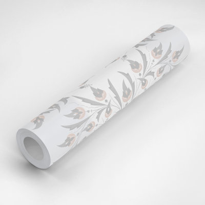 Peacock Flowers 10' L x 25" W Peel and Stick Wallpaper Panel