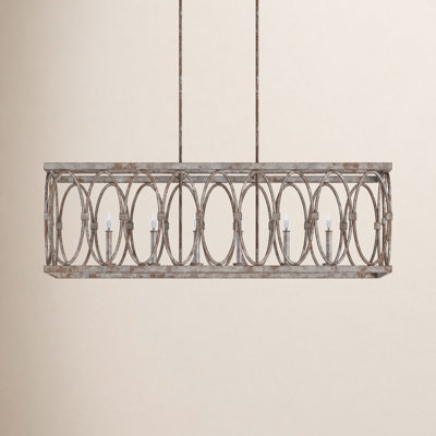 Alverstone 6 Light Steel Dimmable Pendant