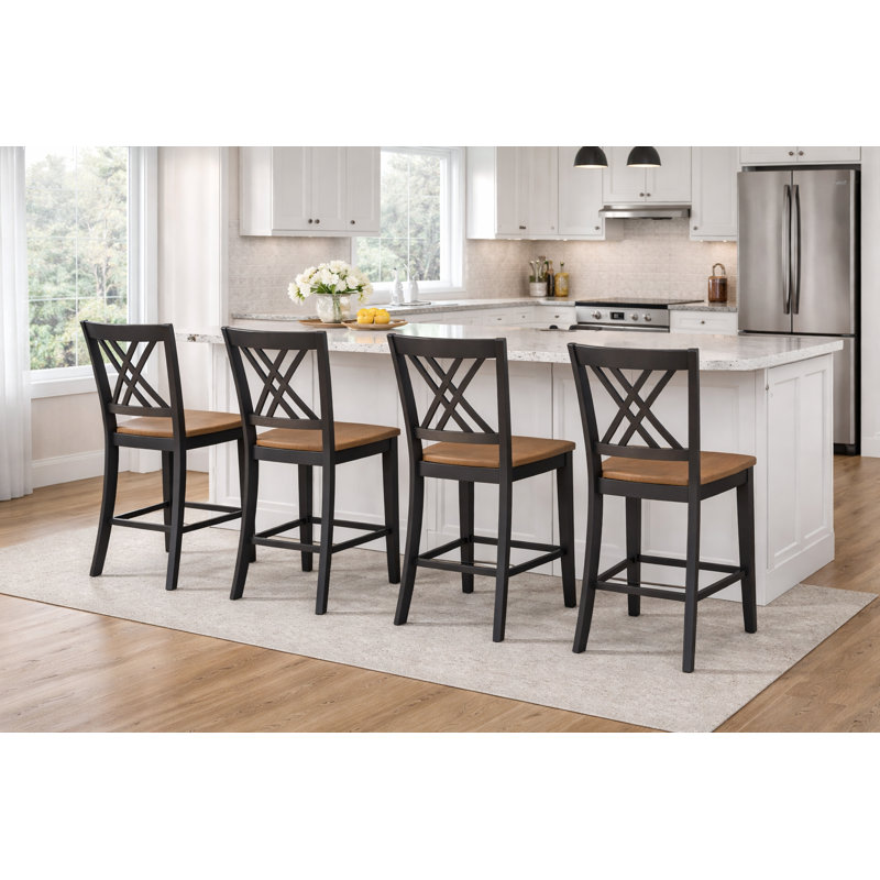 Tabouret de comptoir 24 po Gabin, Moka, Whisky