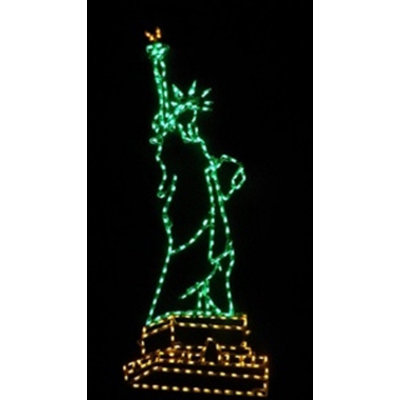 Statue of Liberty Patriotic Holiday Lighted Display