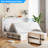 Queen Murphy Bed with USB, Storage Drawers & Folding Mattress-438157424